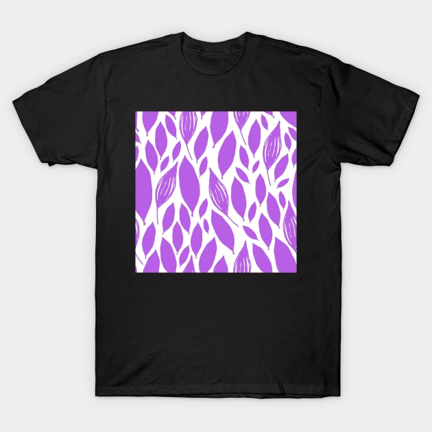 purple leaf like pattern T-Shirt by Artistic_st